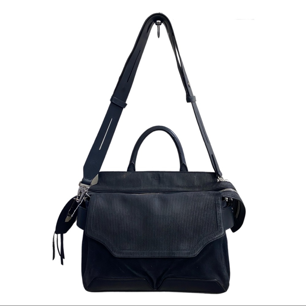 rag and bone pilot satchel in black